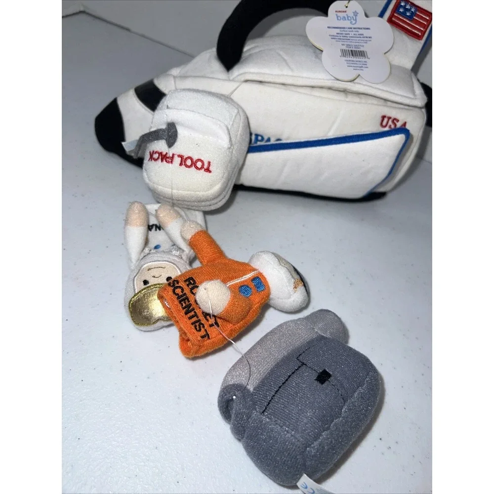 Aurora Baby Talk My Space Shuttle USA Plush Playset & Case, Finger Puppets